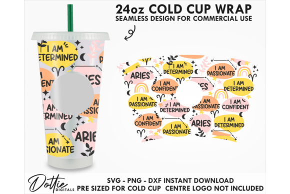 Aries Zodiac Cold Cup SVG 24oz Review