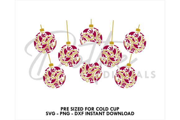 Baubles Christmas Cold Cup SVG 24oz Review