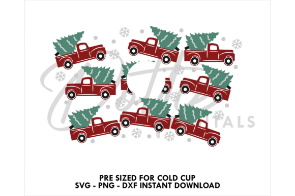 Christmas Trucks Cold Cup SVG 24oz Review