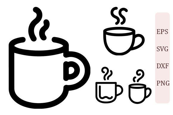 Coffee Cup SVG PNG Set
