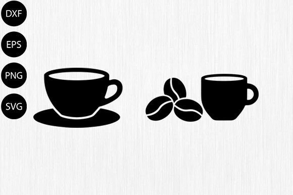 Coffee Icons for Embroidery