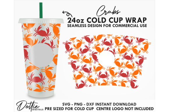 Crabs Cold Cup SVG 24oz Review for Embroidery Projects