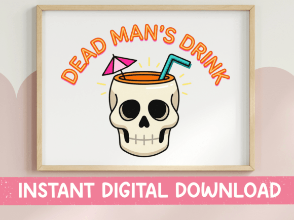 Dead Man s Drink Skull Cup SVG