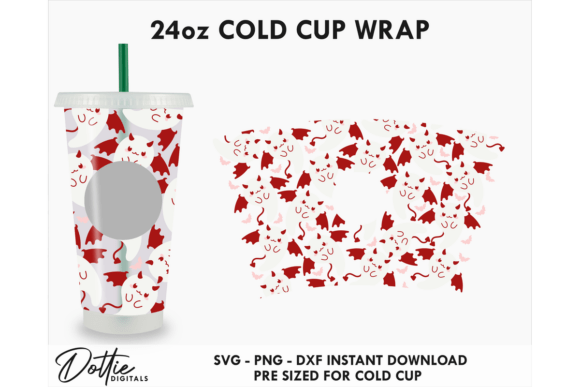 Devil Ghosts Halloween Cold Cup SVG