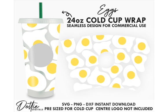 Fried Eggs Cold Cup SVG 24oz Review
