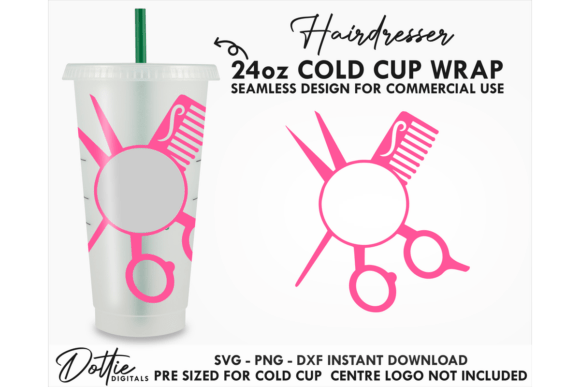 Hairdresser Cold Cup SVG 24oz