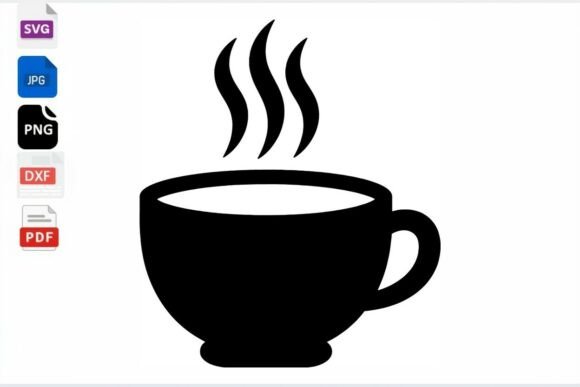 Hot Coffee Cup SVG for Real Projects