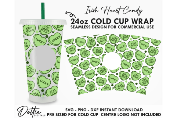 Irish Hearts Cold Cup SVG 24oz Review