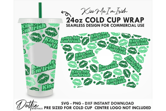 Kiss Me Irish Cold Cup SVG 24oz Review