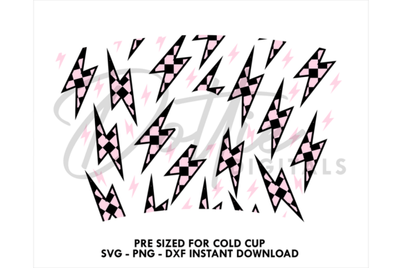 Lightning Bolts Cold Cup SVG 24oz Review