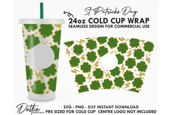 Lightning Clovers Cold Cup SVG 24oz Review