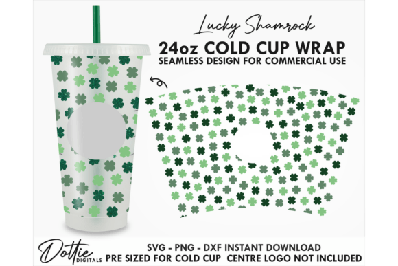 Lucky Shamrocks Cold Cup SVG 24oz Review