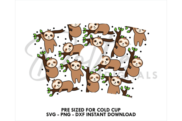 Sloth Cold Cup SVG 24oz Review for Embroidery Projects