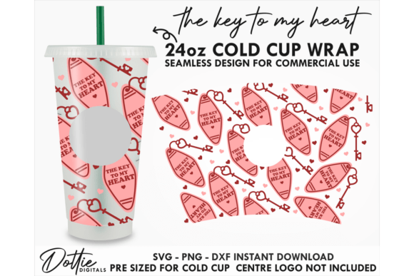 Valentines Key to My Cold Cup SVG 24oz Review