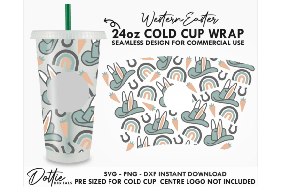 Western Easter Cold Cup SVG Design Review