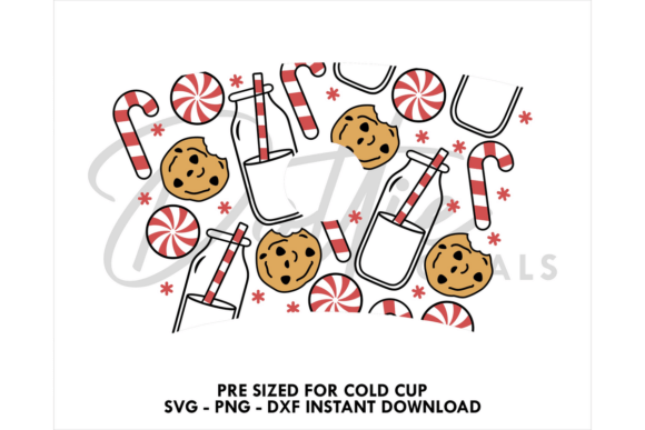 Xmas Milk Cookies Cold Cup SVG 24oz Review